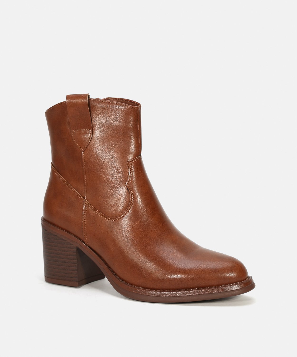 Botines tacón liso image number null